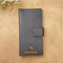 Load image into Gallery viewer, Personalized Name &amp; Charm Travel Wallet | Perfect for Men &amp; Women
