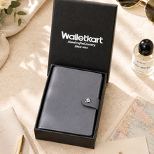 Load image into Gallery viewer, Passport Holder for Men &amp; Women | Travel Wallet with Card Slots, ID Window &amp; Cash Pocket | Secure Snap Closure | Passport Cover for Travel &amp; Documents STYLE ID#57
