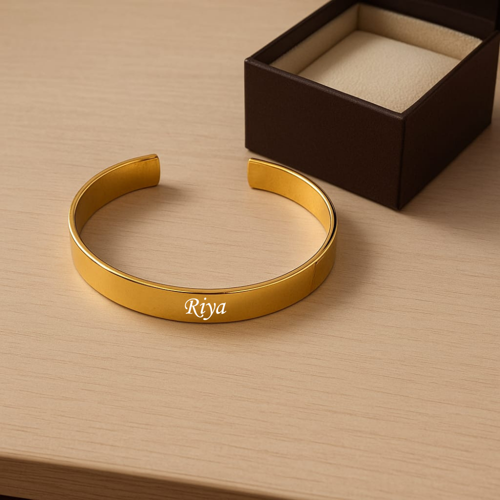 Customized Name Bracelet For Man & Women (Golden Colour)