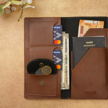 Load image into Gallery viewer, Personalized Name &amp; Charm Travel Wallet | Perfect for Men &amp; Women
