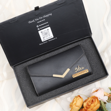 Load image into Gallery viewer, Personalized Leather Name Women&#39;s Clutch | Best Customised Gift for Girlfriend Friend Wife Mother &amp; Sister
