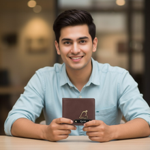 Load image into Gallery viewer, Customised Gift Combo Gift Set for Men | Wallet &amp; Belt Combo | Premium Men’s Wallet Gift Set
