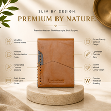 Load image into Gallery viewer, Genuine Leather Wallet for Men | RFID Blocking Slim Card Holder Wallet | Premium Minimalist Leather Wallet with Cash Pocket (Style ID #42)
