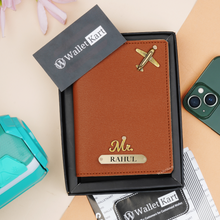 Load image into Gallery viewer, Personalized Passport Cover with Name &amp; Charm
