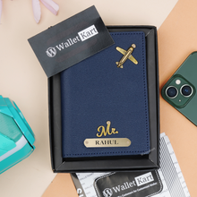 Load image into Gallery viewer, Personalized Passport Cover with Name &amp; Charm
