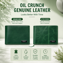 Load image into Gallery viewer, Personalised Handmade Genuine Leather Bifold Wallet for Men | 4 Card Slots + Cash Slot (STYLE ID #29)
