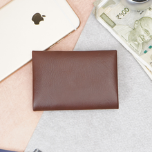Load image into Gallery viewer, Vegan Leather Slim Travel Card Holder for Men &amp; Women – 6 Card Slots, Button Closure, Ultra-Thin (STYLE ID#39)
