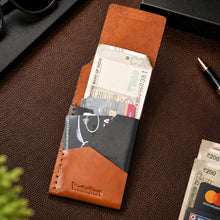 Load image into Gallery viewer, Genuine Leather Wallet for Men | Slim Card Holder Wallet | 6 Card Slots &amp; Cash Compartment (Style ID #42)

