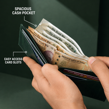 Load image into Gallery viewer, Personalised Handmade Genuine Leather Bifold Wallet for Men | 4 Card Slots + Cash Slot (STYLE ID #29)
