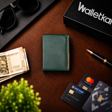 Load image into Gallery viewer, Genuine Leather Wallet for Men | RFID Blocking Slim Card Holder Wallet | Premium Minimalist Leather Wallet with Cash Pocket (Style ID #42)
