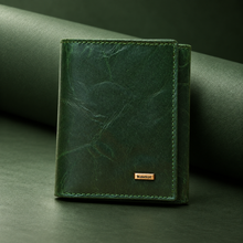 Load image into Gallery viewer, RAVELLO Premium Genuine Leather RFID Blocking Tri-Fold Men's Wallet – 7 Card Slots, 2 ID Windows, Magnetic Closure (STYLE ID #47)
