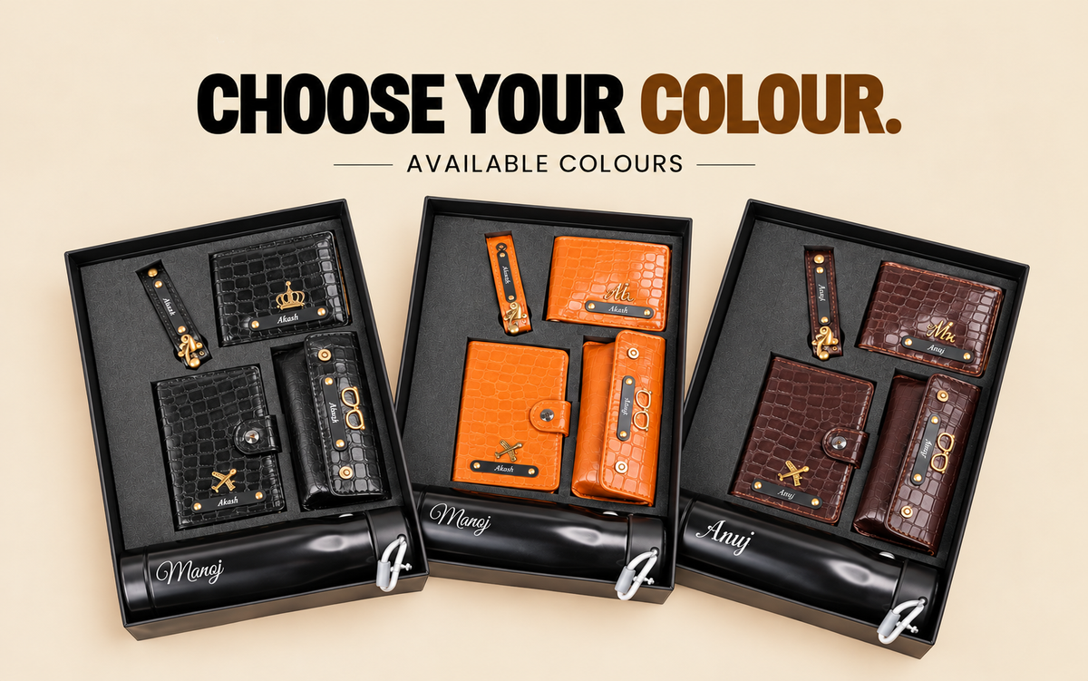 Choose Your Perfect Colour – Personalized 5-Piece Gift Set for Men
