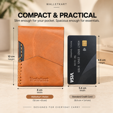 Load image into Gallery viewer, Cash wrap wallet for men | Vintage Genuine Leather bi fold Wallet | Holds Up to 6 Cards | Expandable Cash Pocket | Handmade Genuine Leather Men Business Card  Cash Holder Wallet (Style ID #42)
