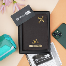 Load image into Gallery viewer, Personalized Passport Cover with Name &amp; Charm
