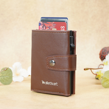 Load image into Gallery viewer, Slim Metal Card Wallet for Men's &amp; Women's - Smart Pop-Up Design with Secure Lock (STYLE ID #34)
