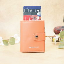 Load image into Gallery viewer, Slim Metal Card Wallet for Men's &amp; Women's - Smart Pop-Up Design with Secure Lock (STYLE ID #34)
