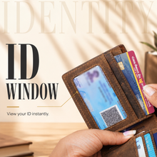 Load image into Gallery viewer, Hunter Genuine Leather Bifold Wallet for Men | 5 Card Slots, ID Window &amp; Cash Compartment (STYLE ID #19)
