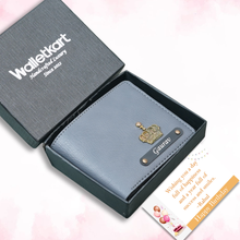 Load image into Gallery viewer, Birthday Special Personalised Leather Wallet for Men with Name &amp; Charm
