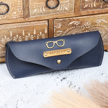 Load image into Gallery viewer, Personalized Leather Name Eyewear Case | Customised Gift for Men/Women
