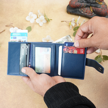 Load image into Gallery viewer, Slim Metal Card Wallet for Men's &amp; Women's - Smart Pop-Up Design with Secure Lock (STYLE ID #34)
