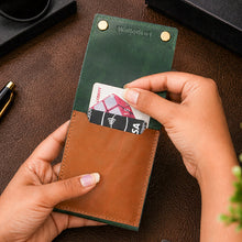 Load image into Gallery viewer, Premium Genuine Leather Slim Card Holder Wallet for Men | Compact Cash &amp; Card Organizer (Style ID #41)
