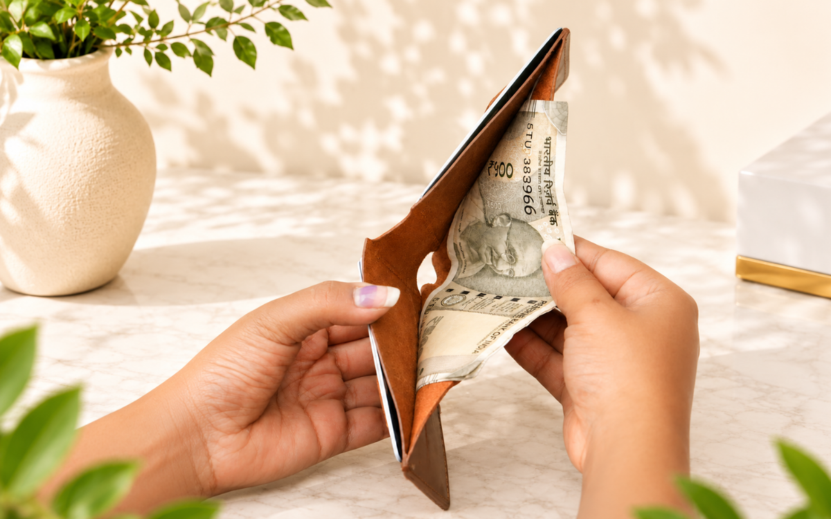 SPACIOUS CASH COMPARTMENT