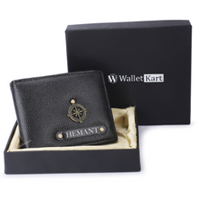 Load image into Gallery viewer, Personalized  Leather Name Wallet For Men
