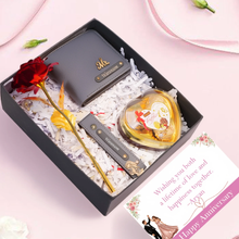 Load image into Gallery viewer, Personalised Anniversary Gift Set for Husband &amp; Boyfriend with Custom Name &amp; Charm
