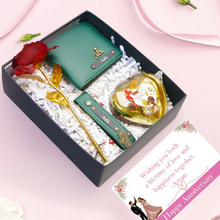 Load image into Gallery viewer, Personalised Anniversary Gift Set for Husband &amp; Boyfriend with Custom Name &amp; Charm
