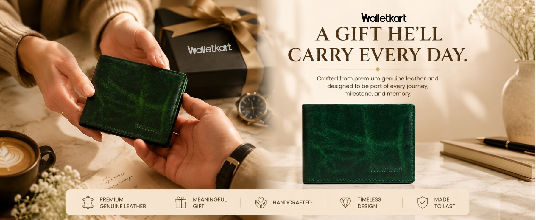 Oil Crunch Men's Genuine Leather Bi-Fold Wallet – 4 Card Slots, 1 Cash Compartment, Ultra-Slim Wallet (STYLE ID #29)