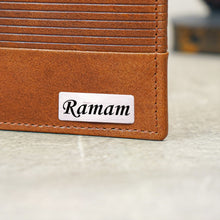 Load image into Gallery viewer, Personalised Genuine Leather RFID Bi-Fold Wallet for Men – Custom Name, 7 Card Slots, 1 ID, 2 Cash Compartments (STYLE ID #15)
