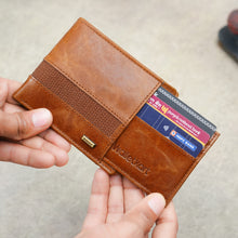 Load image into Gallery viewer, Genuine Leather RFID Bi-Fold Wallet Men – 8 Card Slots + 3 Front Quick-Access + 1 ID + 2 Cash Compartments, Ultra-Slim Wallet(STYLE ID #32)
