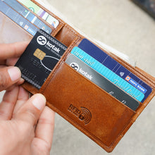 Load image into Gallery viewer, Genuine Leather RFID Bi-Fold Wallet Men – 8 Card Slots + 3 Front Quick-Access + 1 ID + 2 Cash Compartments, Ultra-Slim Wallet(STYLE ID #32)
