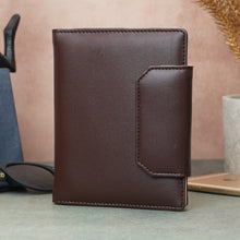Load image into Gallery viewer, Family Passport Organizer Holder for 3 Passports | Travel Document Wallet with 8 Card Slots, Cash Pocket, Boarding Pass Holder &amp; Secure Snap Closure | Passport Cover for Men &amp; Women
