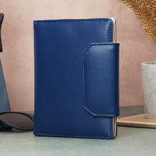 Load image into Gallery viewer, Family Passport Organizer Holder for 3 Passports | Travel Document Wallet with 8 Card Slots, Cash Pocket, Boarding Pass Holder &amp; Secure Snap Closure | Passport Cover for Men &amp; Women
