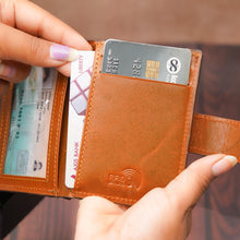 Load image into Gallery viewer, WALLETKART VELARO Signature Edition | Premium Genuine Leather RFID Wallet for Men (STYLE ID #45 )
