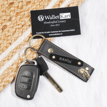 Load image into Gallery viewer, 2 Personalised  Leather Name  Wallet &amp; Get 2 Keychains absolutely Free
