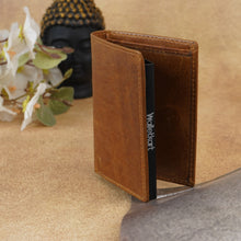 Load image into Gallery viewer, Genuine Leather  Men&#39;s Metal Card Holder with card and cash compartment (STYLE ID #30)

