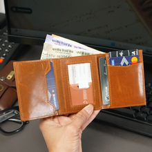 Load image into Gallery viewer, Elegant Genuine Leather Men's Metal Card Holder – Perfect for Professionals (STYLE ID #26)
