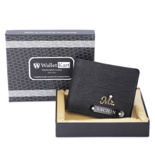 Load image into Gallery viewer, Personalized  Leather Name Wallet For Men
