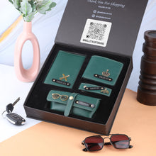 Load image into Gallery viewer, Personalized  Leather Name Wallet Keychain Passport cover And Eyewear case For Men
