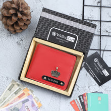 Load image into Gallery viewer, Personalized  Leather Name Wallet For Men
