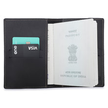 Load image into Gallery viewer, Personalized Leather Name Passport Cover with Charm (ZINDAGI NA MILEGI DOBARA)
