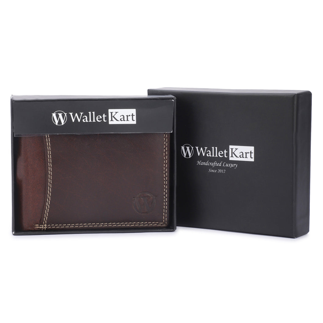 Genuine Leather Wallet for Men (Vintage Brown)