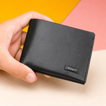 Load image into Gallery viewer, Personalised Handmade Genuine Leather Bi-Fold Wallet for Men – Custom Name Engraved, 4 Card Slots, Cash Pocket( STYLE ID #23)
