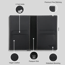 Load image into Gallery viewer, Personalized His &amp; Her Passport Cover Combo with Stylish Charm &amp; Engraved Name on Black Plate
