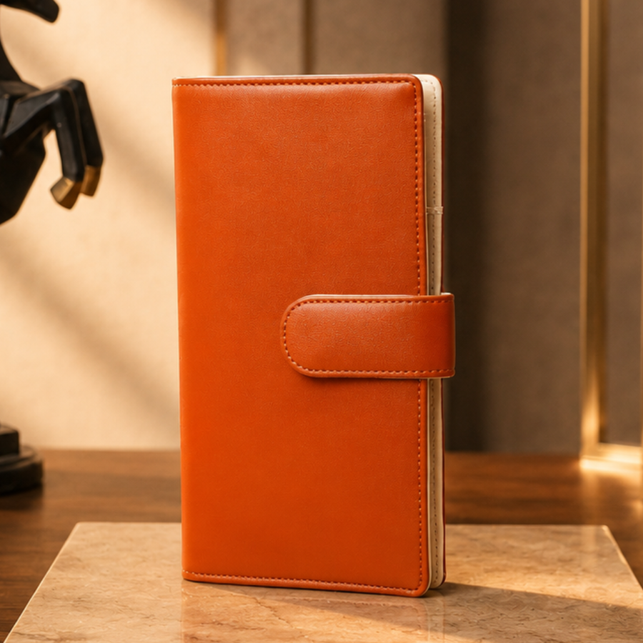 Family Passport Organizer | Holds 4 Passports | 4-in-1 Travel Document Wallet with Card Slots, Cash Pocket, ID Window & Zipper Coin Pocket