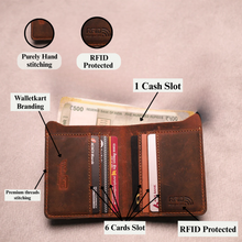 Load image into Gallery viewer, Luxury Personalized Handcrafted Genuine Leather Men’s Wallet | Perfect Gift for Him ( style ID 25 )
