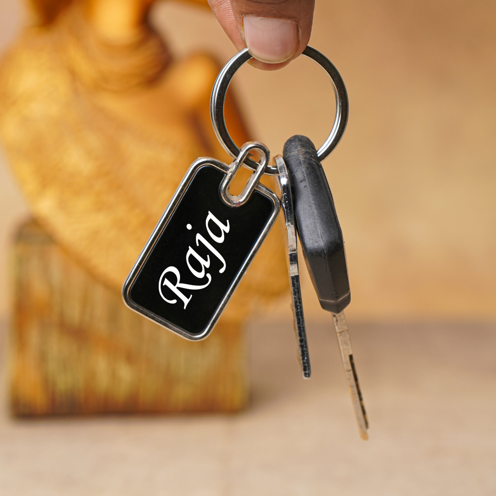 Personalized Metal Keychain with Name For Men/Women