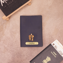 Load image into Gallery viewer, Personalized Couple Passport Cover Combo with Name &amp; Charm
